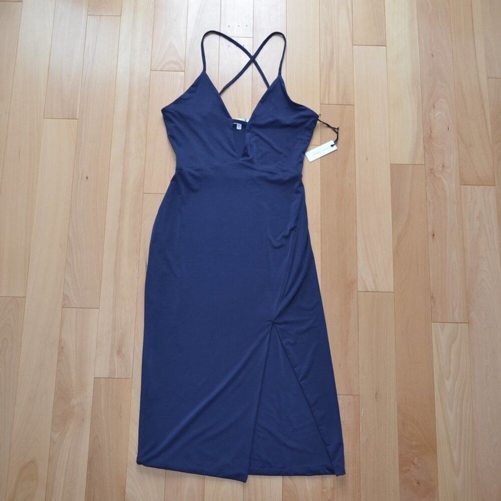 NWT Lovers + Friends Sleeveless Midi Dress Criss Cross Straps